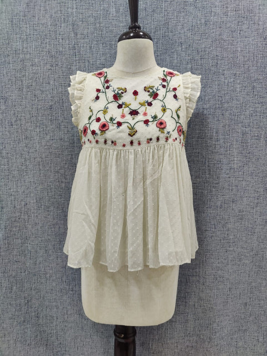 ZARA White Floral Flowy Dress | Relove