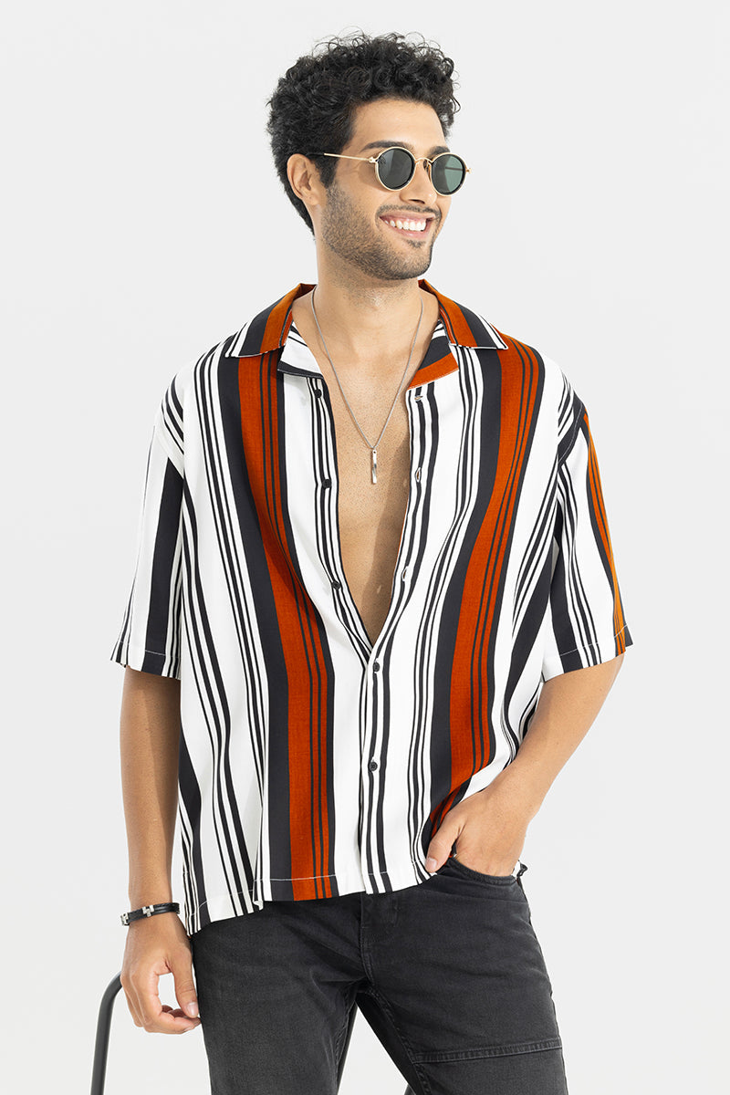 Linick Orange Oversized Shirt | Relove
