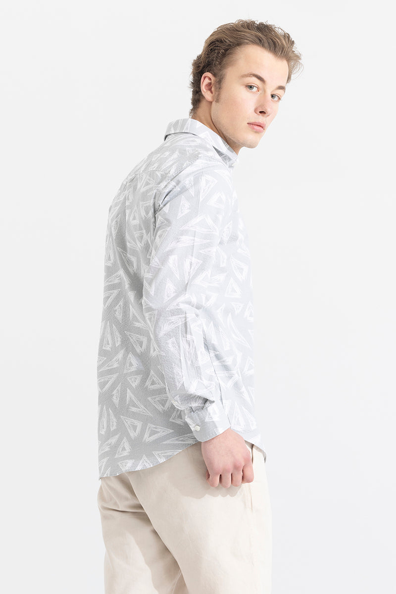Trigon Grey Seersucker Shirt | Relove